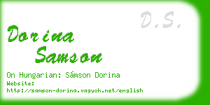 dorina samson business card